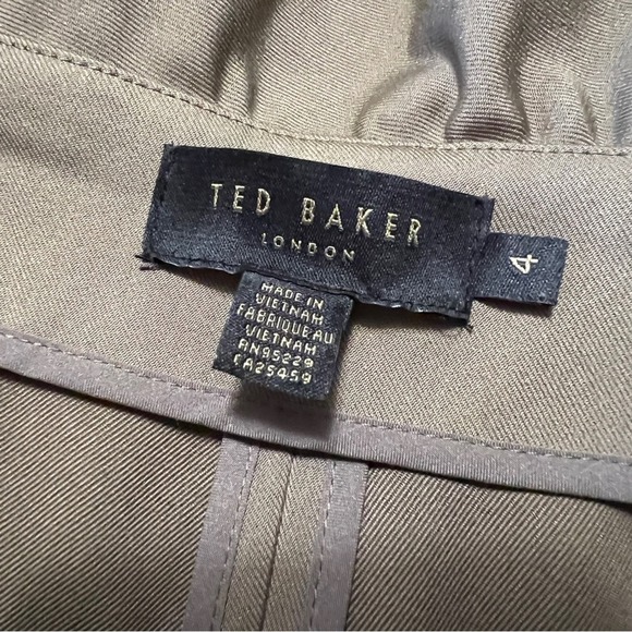 Ted Baker Tan Paperbag High Rise Pants 4 US L - Picture 4 of 8